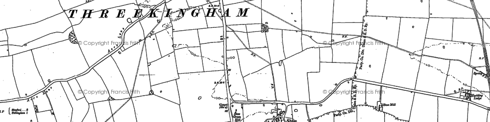 Old map of Stow Green Hill in 1887
