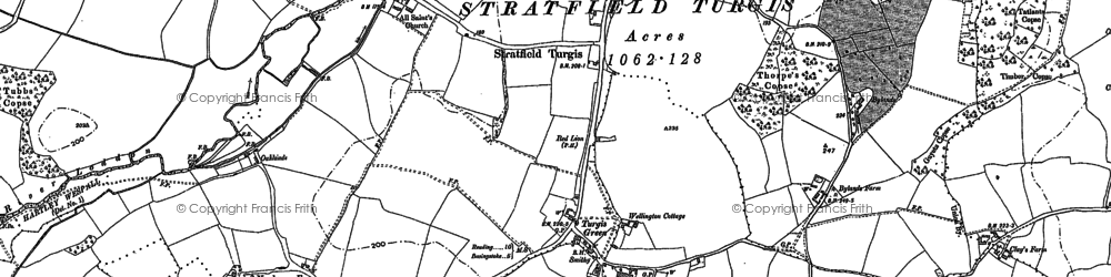 Old map of Stratfield Turgis in 1894