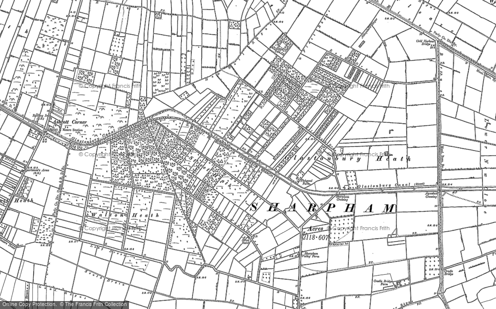 Old Map of Street Heath, 1884 - 1885 in 1884