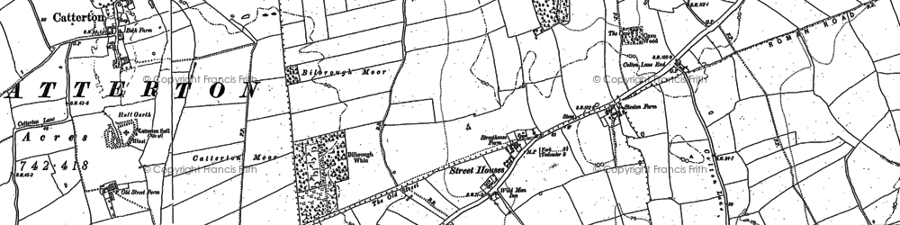 Old map of Steeton Grange in 1891