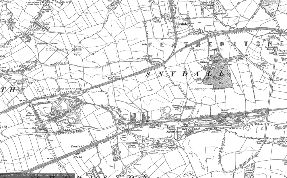 Old Map of Streethouse, 1890 - 1891 in 1890