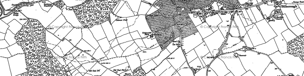 Old map of Strelley in 1899
