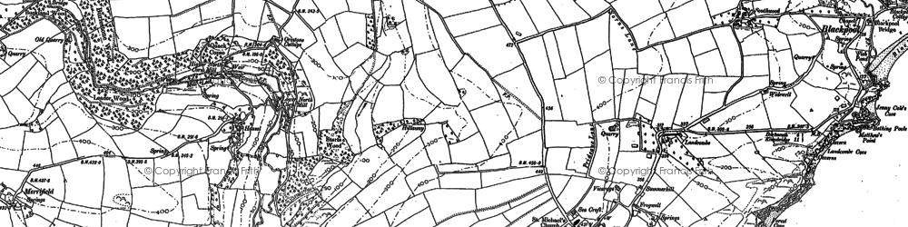 Old map of Strete in 1904