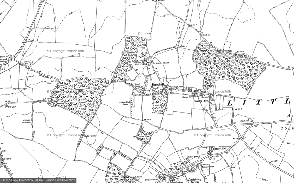 Old Map of Strethall, 1896 - 1948 in 1896