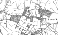 Old Map of Strethall, 1896 - 1948