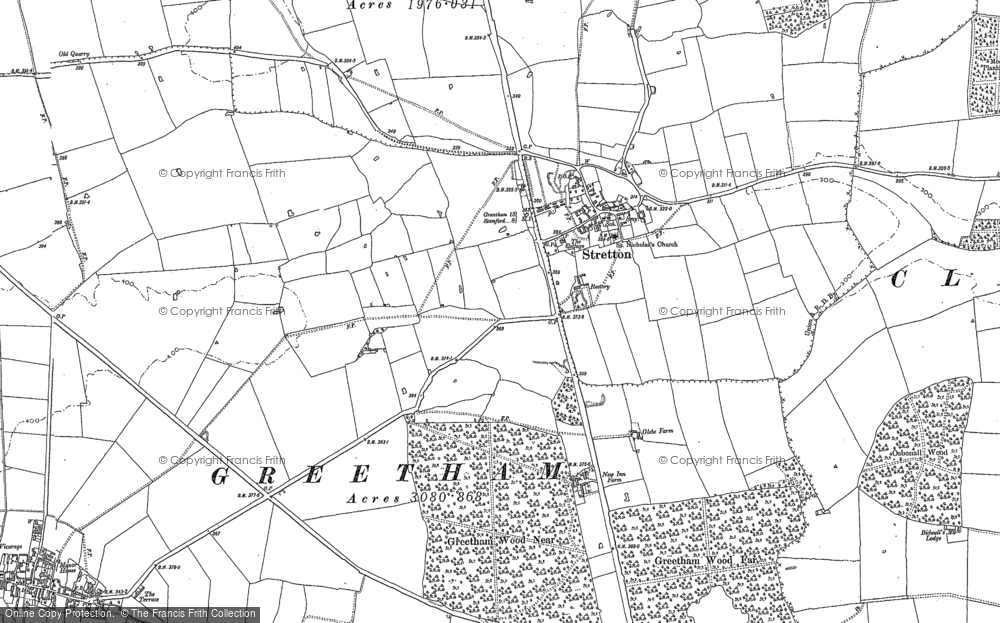 Old Map of Historic Map covering Woolfox Wood in 1903