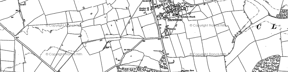 Old map of Woolfox Wood in 1903