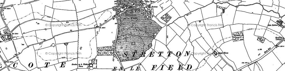 Old map of Stretton en le Field in 1882