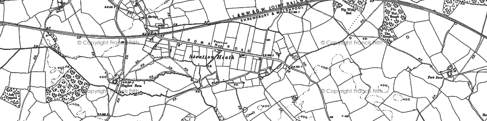 Old map of Stretton Heath in 1881