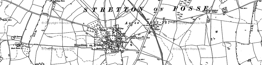 Old map of Stretton-on-Fosse in 1900