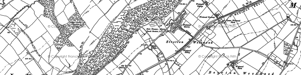 Old map of Blakeway Coppice in 1882