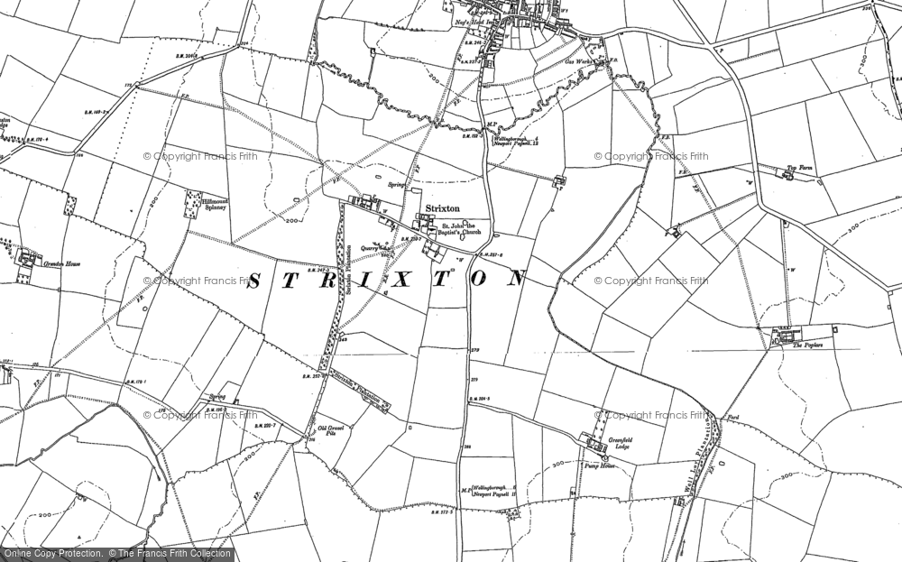 Old Map of Strixton, 1899 in 1899