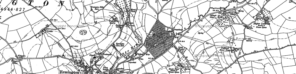 Old map of Strode in 1886