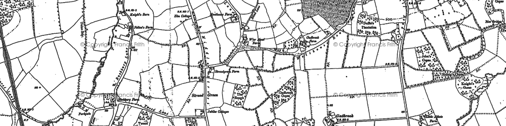 Old map of Brockham Park in 1895