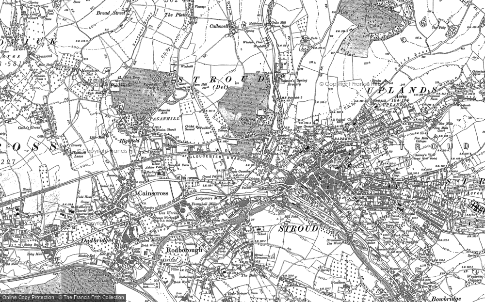 Historic Ordnance Survey Map of Stroud, 1882 - Francis Frith