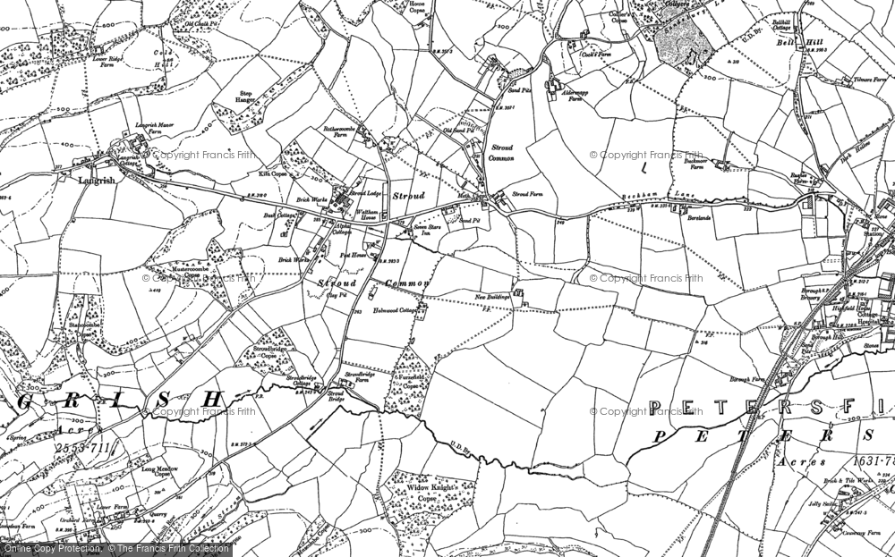Old Map of Stroud, 1895 in 1895