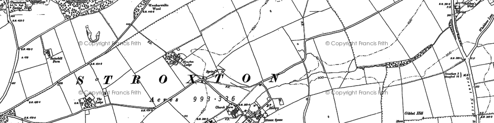 Old map of Manor Ho, The in 1903