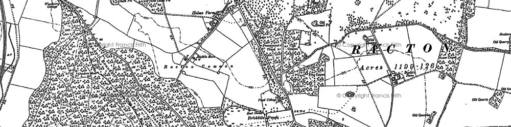 Old map of Forestside in 1910