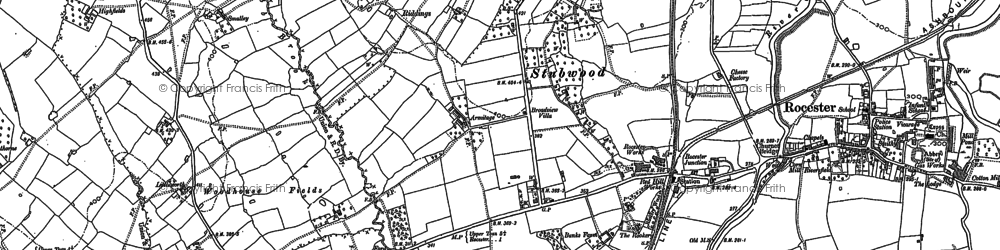 Old map of Stubwood in 1899