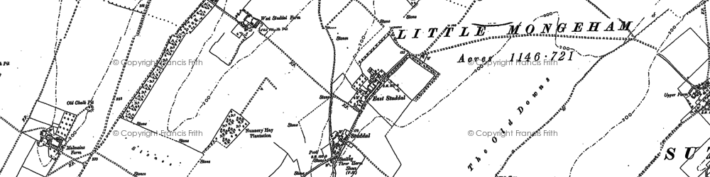 Old map of Studdal in 1872