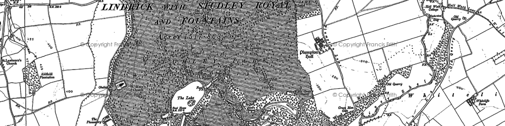 Old map of Studley Park in 1890