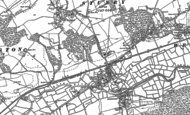Old Map of Sturry, 1896