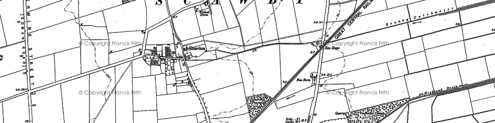 Old map of Sturton in 1885