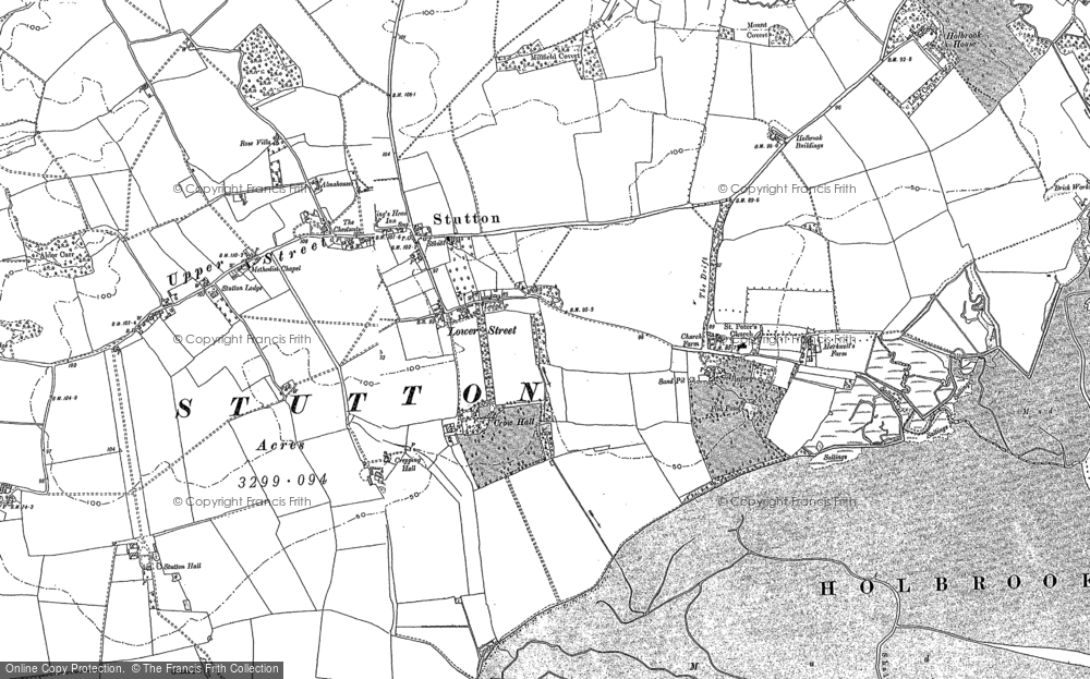 Old Map of Stutton, 1881 - 1902 in 1881