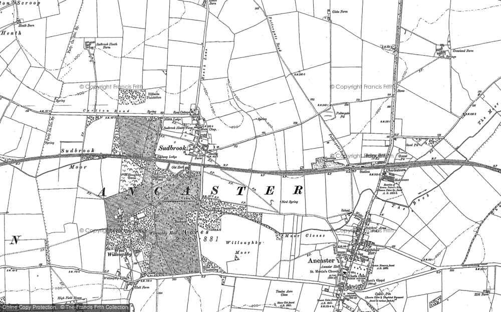 Old Map of Sudbrook, 1887 in 1887