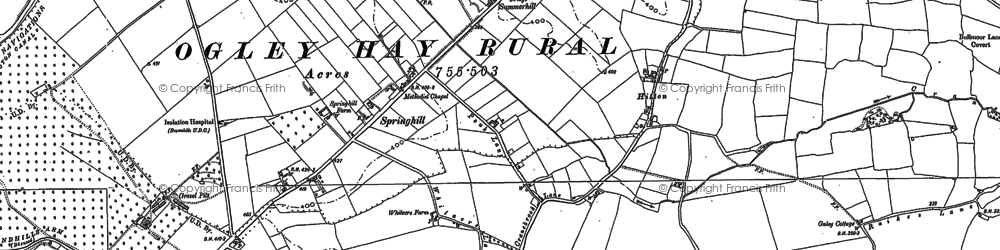 Old map of Summerhill in 1883