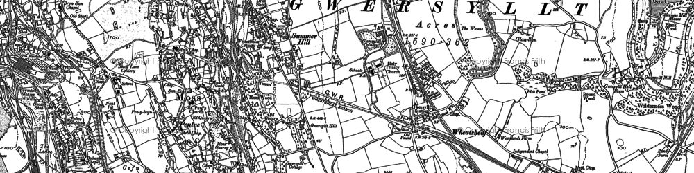 Old map of Summerhill in 1898