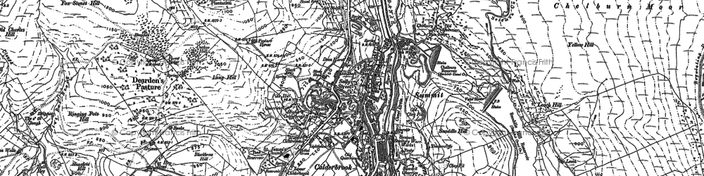 Old map of Wicken Lowe in 1891