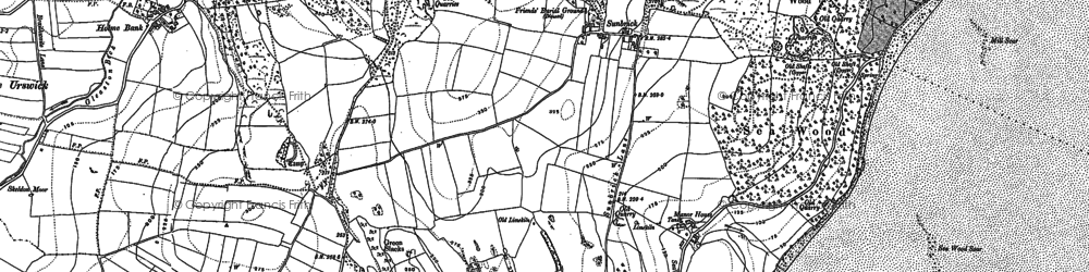 Old map of Birkrigg Common in 1847