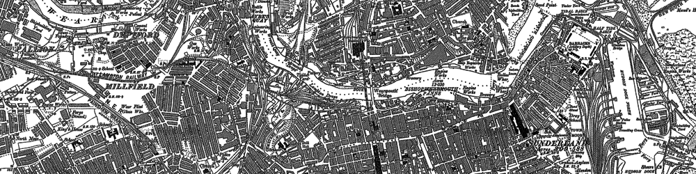 Old map of Ayres Quay in 1914
