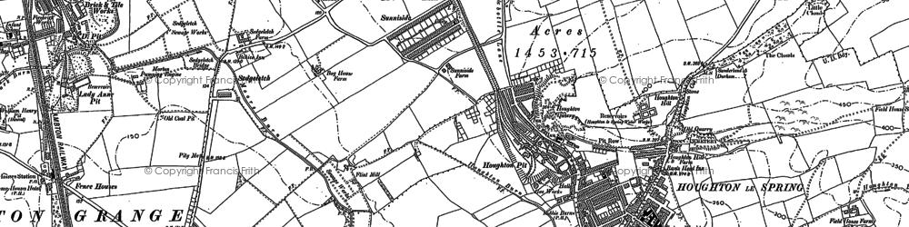 Old map of Sunniside in 1895