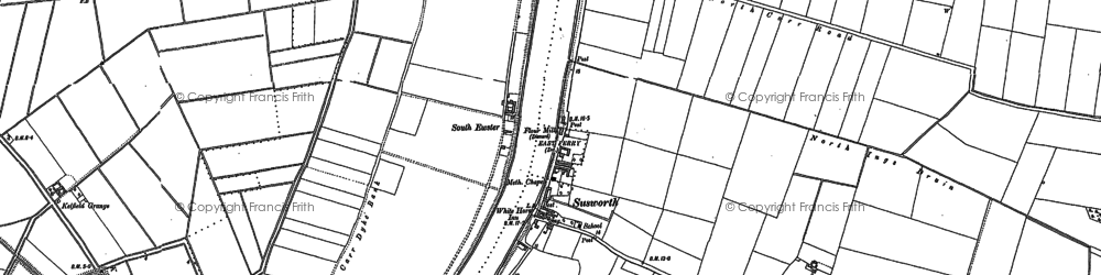 Old map of Susworth in 1885