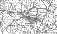 Old Map of Sutterton, 1887