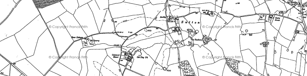 Old map of Sutton in 1879