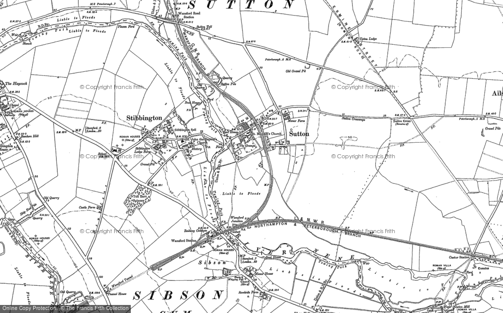 Old Map of Sutton, 1885 - 1899 in 1885