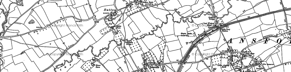 Old map of Sutton in 1885