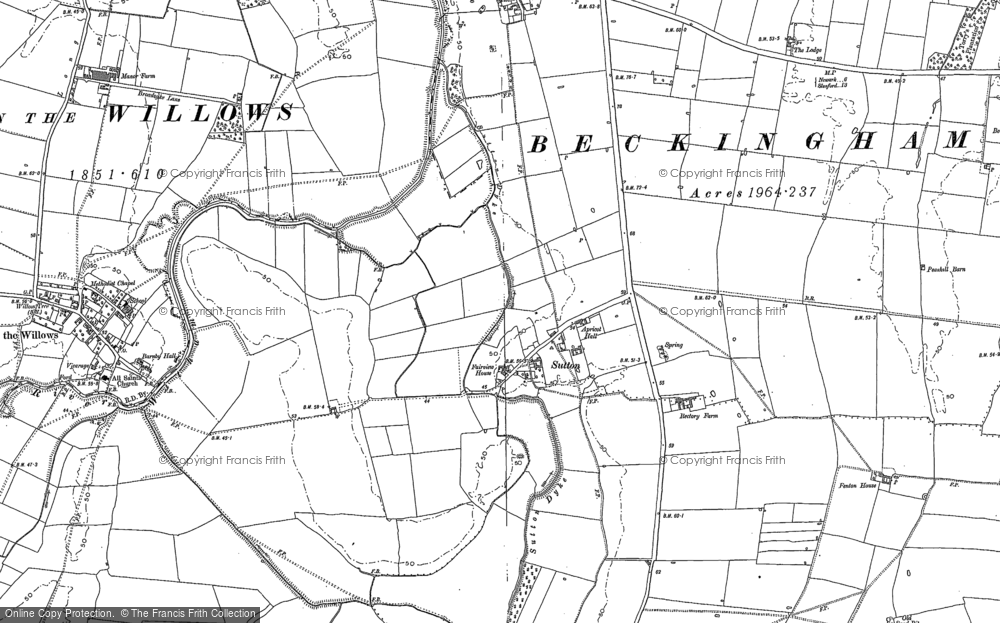 Old Map of Sutton, 1886 - 1904 in 1886