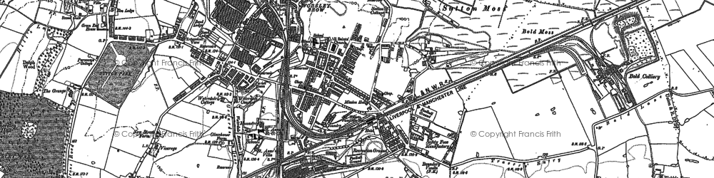 Old map of Sutton in 1891