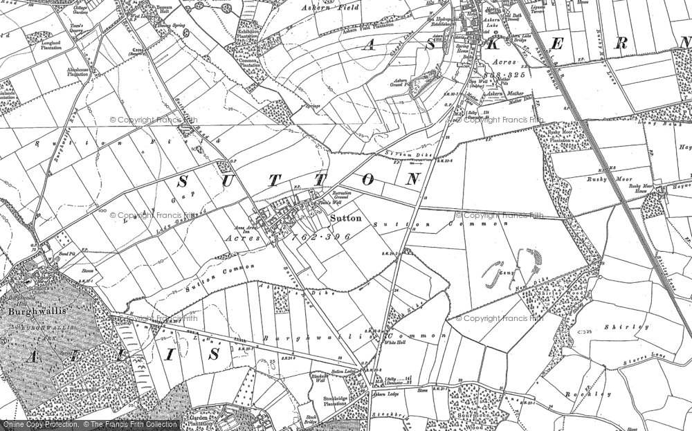 Old Map of Sutton, 1891 in 1891