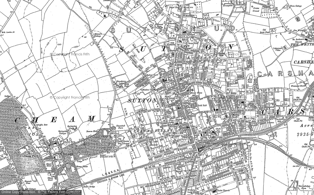 Old Map of Sutton, 1894 - 1895 in 1894