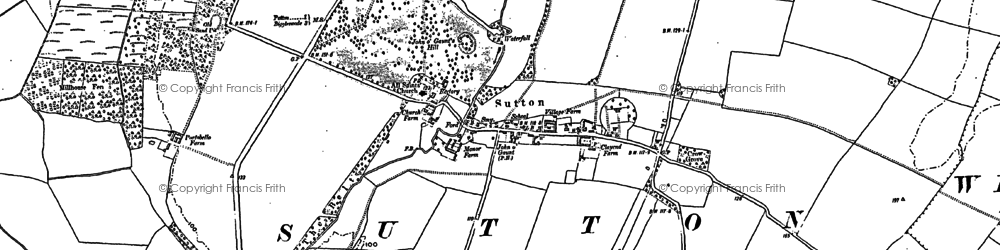 Old map of Sutton in 1900