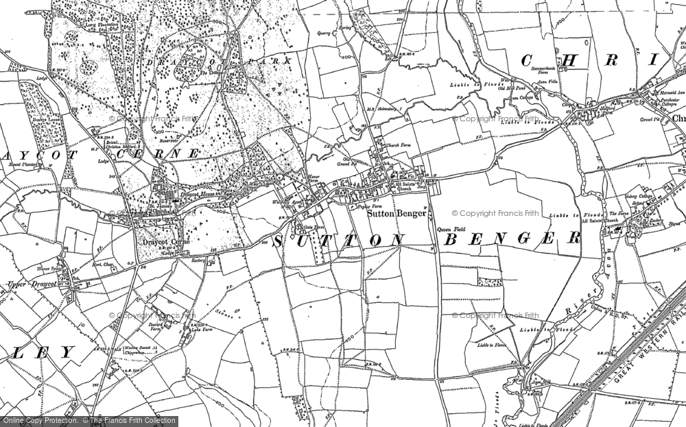 Old Map of Sutton Benger, 1899 in 1899