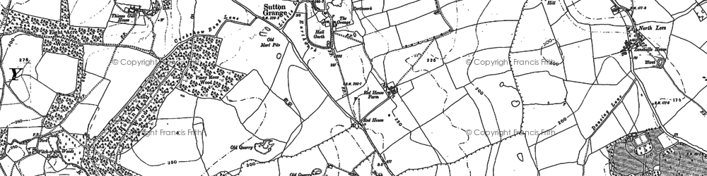 Old map of Sutton Grange in 1890