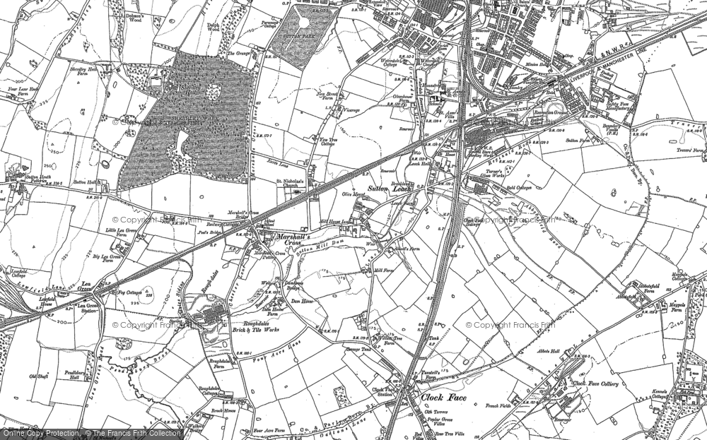 Old Map of Sutton Leach, 1891 - 1892 in 1891
