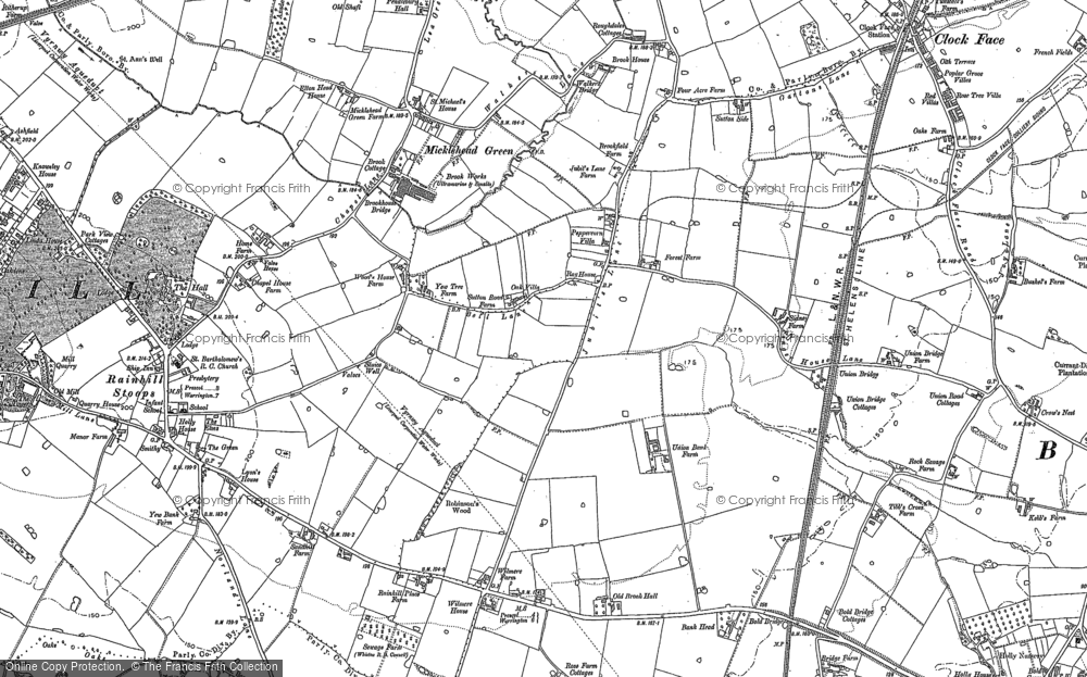 Old Map of Sutton Manor, 1891 - 1892 in 1891