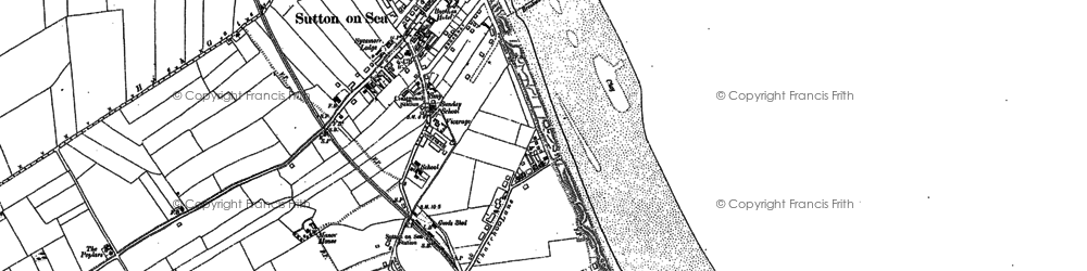 Old map of Sutton on Sea in 1905